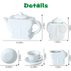 15Pcs Paint Your Own Ceramic Tea Party Pretend Set 3+ - Nesh Kids Store
