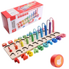 3 in 1 Wooden Abacus, Number and Shapes Puzzle set (3+)