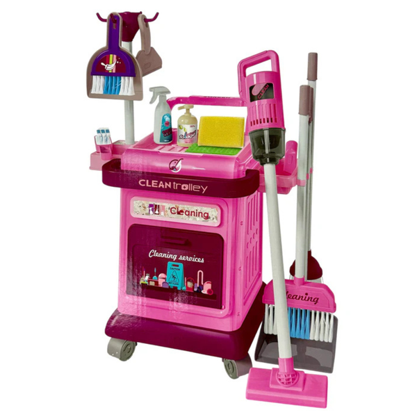 40-Piece Children's Cleaning Set with Functional Vacuum Cleaner (Ages 3+)