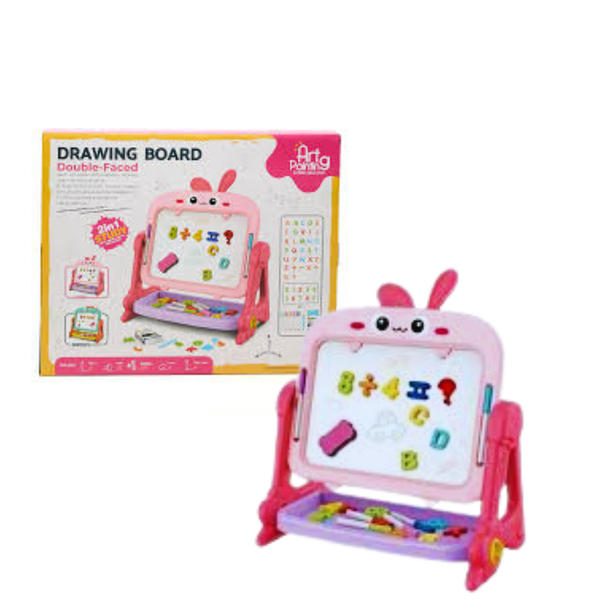 MAGNETIC COLORFUL DRAWING BOARD-Double Side (3+)