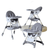 2‑in‑1 Kidilo Adjustable & Folding High Chair 8131 - Nesh Kids Store