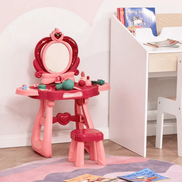 36 Piece Princess Make up Dressing Table and Stool (3+) - Nesh Kids Store