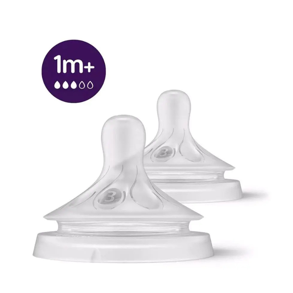 Avent Natural Feeding Baby Teat – Slow Flow (1M+)