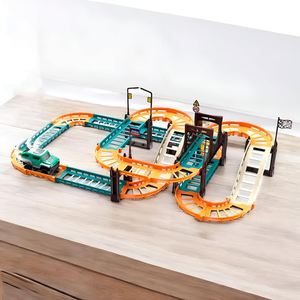 Urban Rail Transit Race Track Playset for Kids 6+