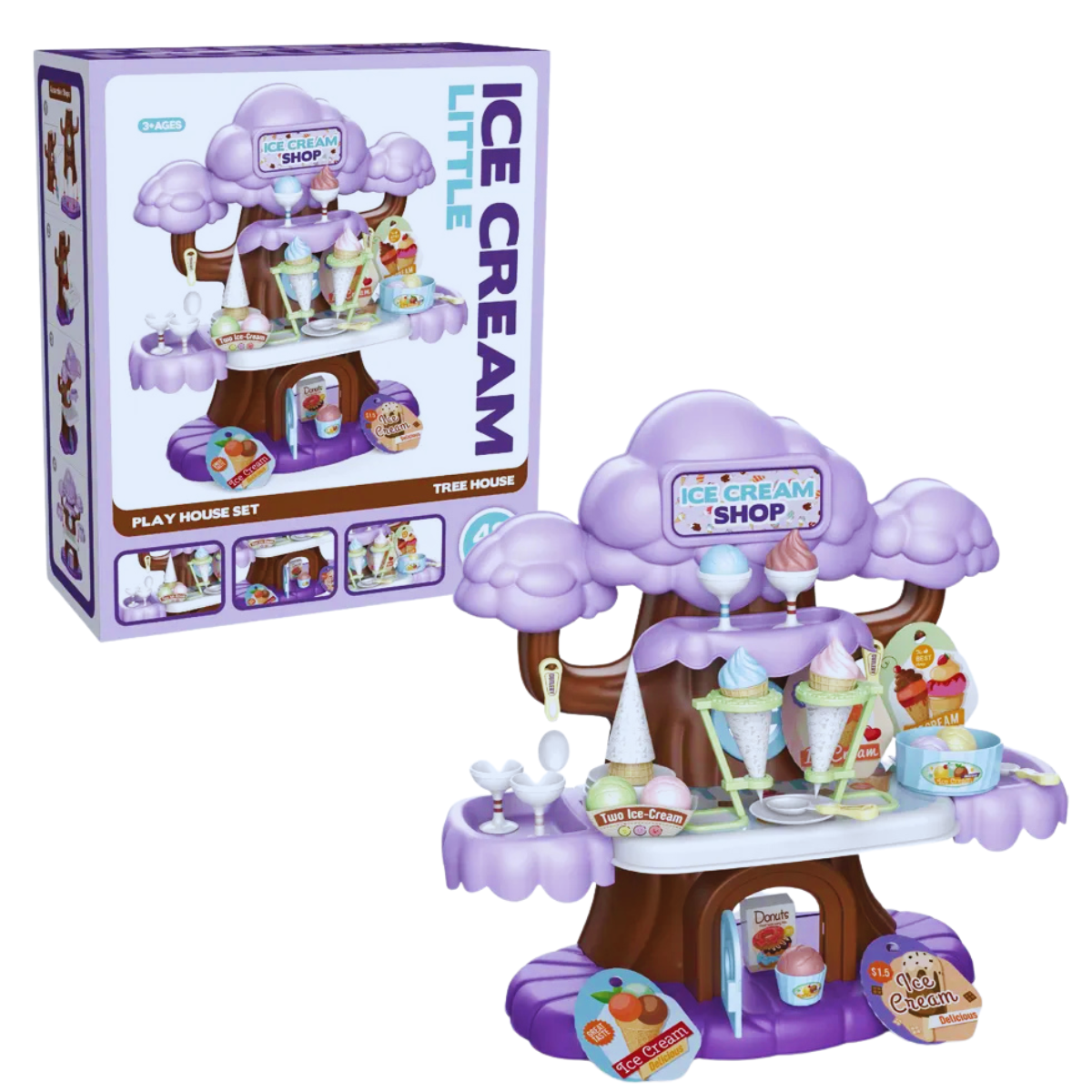 Tree House Ice Cream Hut 48 pcs Nesh Kids Store Sri Lanka