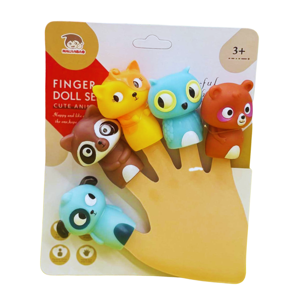 5 - Piece Animal Finger Puppet Set - Nesh Kids Store