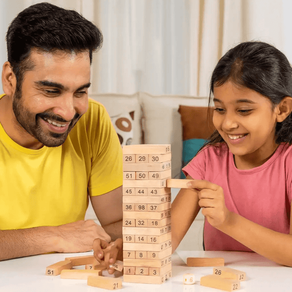 51 - Piece Tumbling Tower Set 3+ - Nesh Kids Store
