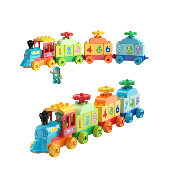 56 - Piece Build - In Block Train Set (Ages 3+) - Nesh Kids Store
