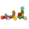2 in 1 Soft Rubber Building Blocks Set – For Kids 12 Months+