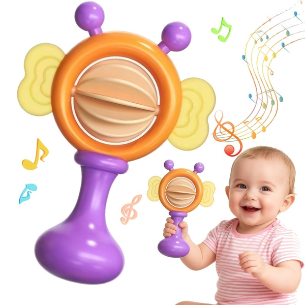 Sensory Teething Rattle Toys for Infants & Toddlers