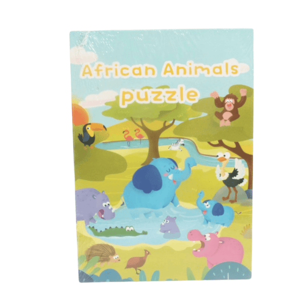 African Animal Model Magnetic Puzzle Book - Nesh Kids Store
