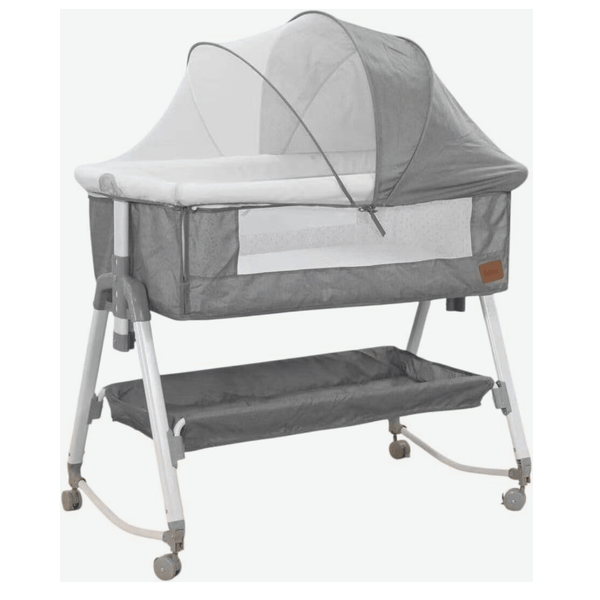 Baby Bedside Bassinet KJC‑1 - Grey - Nesh Kids Store