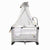 Baby Cot Playpen Baby Crib with Mosquito Net, Changing Station and Toys - KDD - 970F - Nesh Kids Store