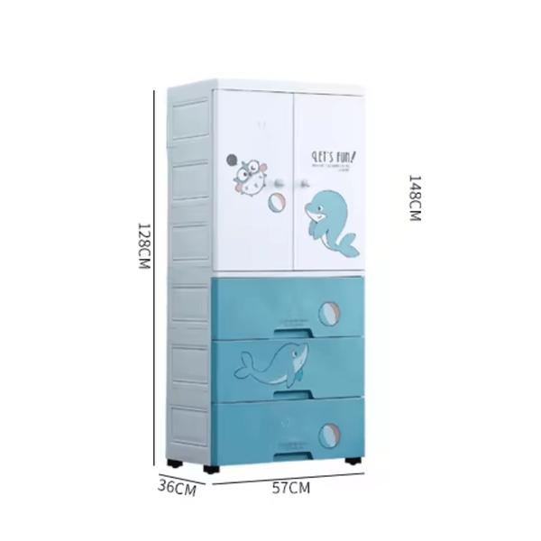 Baby Kids Drawers/Wardrobe - My Little Dolphin - 032443 - Nesh Kids Store