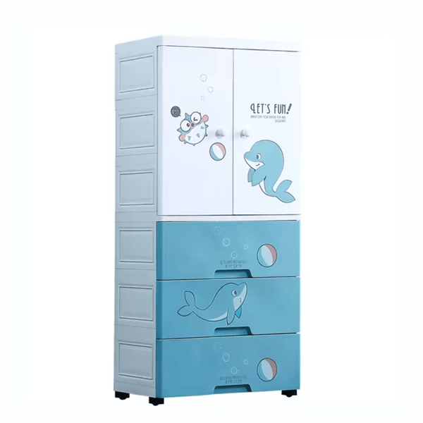 Baby Kids Drawers/Wardrobe - My Little Dolphin (2 Sizes) - Nesh Kids Store