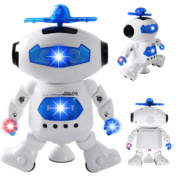 Battery Operated Dancing Robot with 3D Lights & Music – Educational Toy for Kids - Nesh Kids Store