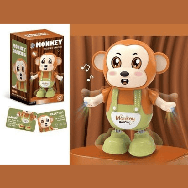 Battery Operated Little Monkey Dancing Toy with Light & Sound - Nesh Kids Store