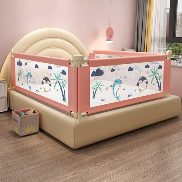 Bed Rail Guard - 1.5m / 1.8m / 2.0m - Dolphin & Penguin Print - Nesh Kids Store