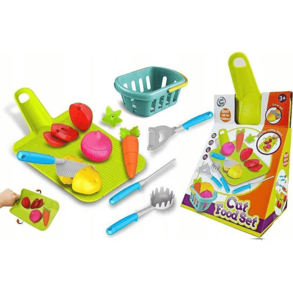 Cut & Slide Play food Set – Realistic Kitchen Fun for Little Chefs! - Nesh Kids Store