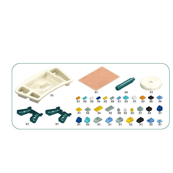 DIY Puzzle Building Blocks with Multi - Functional Study Table - Nesh Kids Store