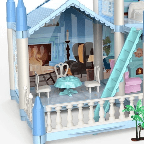 Dollhouse with Dolls and Furniture – DIY Educational Playset - Nesh Kids Store