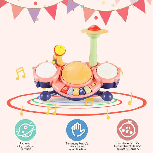 Electronic Kids Toddler Toy Drum set (3+) - Nesh Kids Store