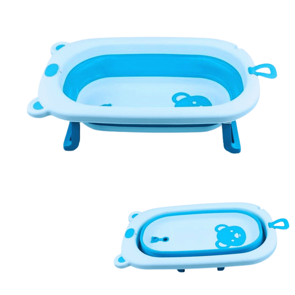 Foldable Baby Bathtub with Non - Slip Legs & Soft Base - Nesh Kids Store