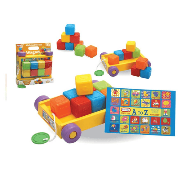 Fun Time Wagon With Small Blocks – Model 5907 - Nesh Kids Store