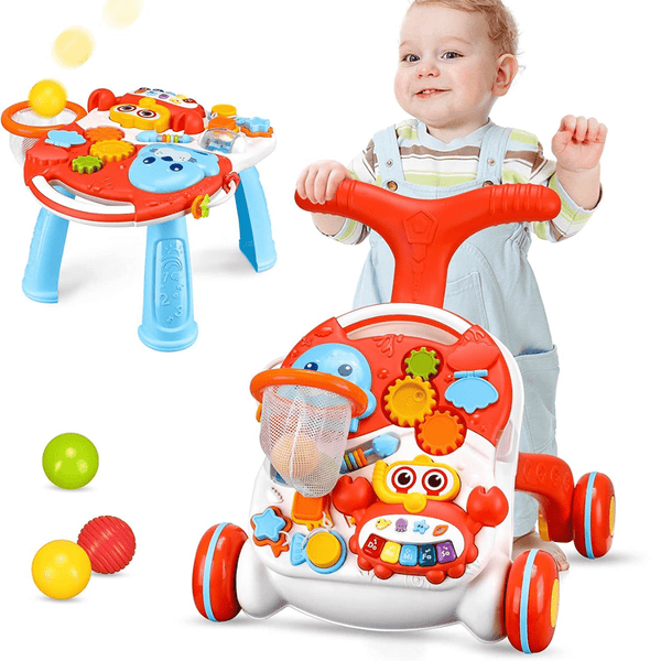 Huanger 2-In-1 Baby Walker Active Table 6m+ - Nesh Kids Store