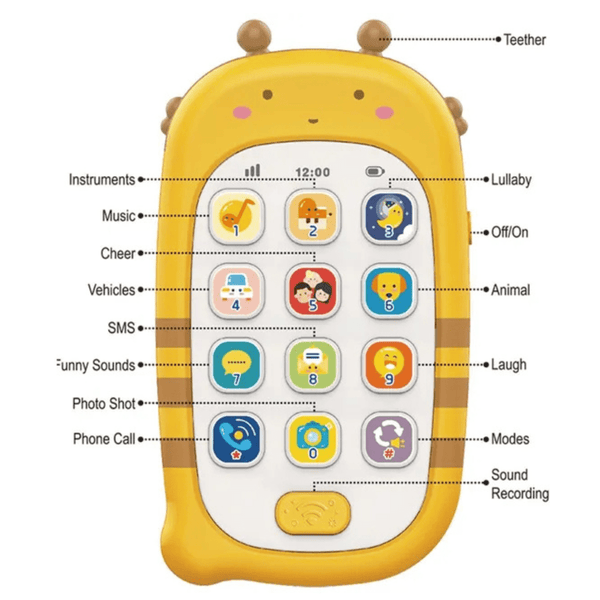 Huanger – Kid's Musical Fun Animal Mobile Phone (18m+) - Nesh Kids Store