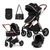 Kidilo Modern 3 in 1 Two Way Travel system Bassinet, Stroller and Carry cot - Nesh Kids Store