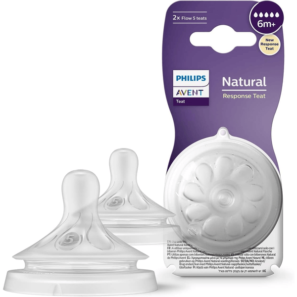 Philips Avent Natural Teat - 6M+ Fast Flow (Twin Pack) - Nesh Kids Store