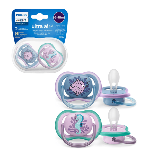Philips Avent Ultra Air Pacifier SCF085/61 (6–18 months) - Nesh Kids Store