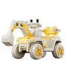 Rechargeable Kids Ride - On Excavator – Yellow & White - Nesh Kids Store