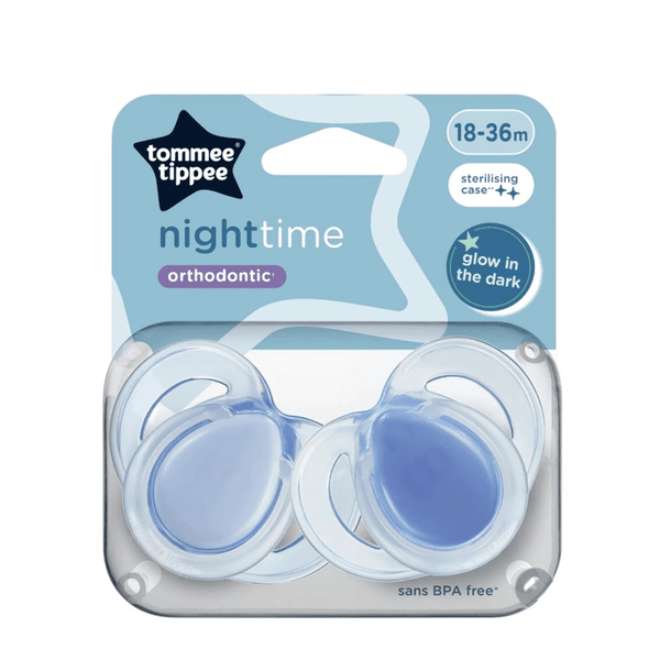 Tommee Tippee Soother Night Time (18–36 Months | 2 Pack) - Nesh Kids Store