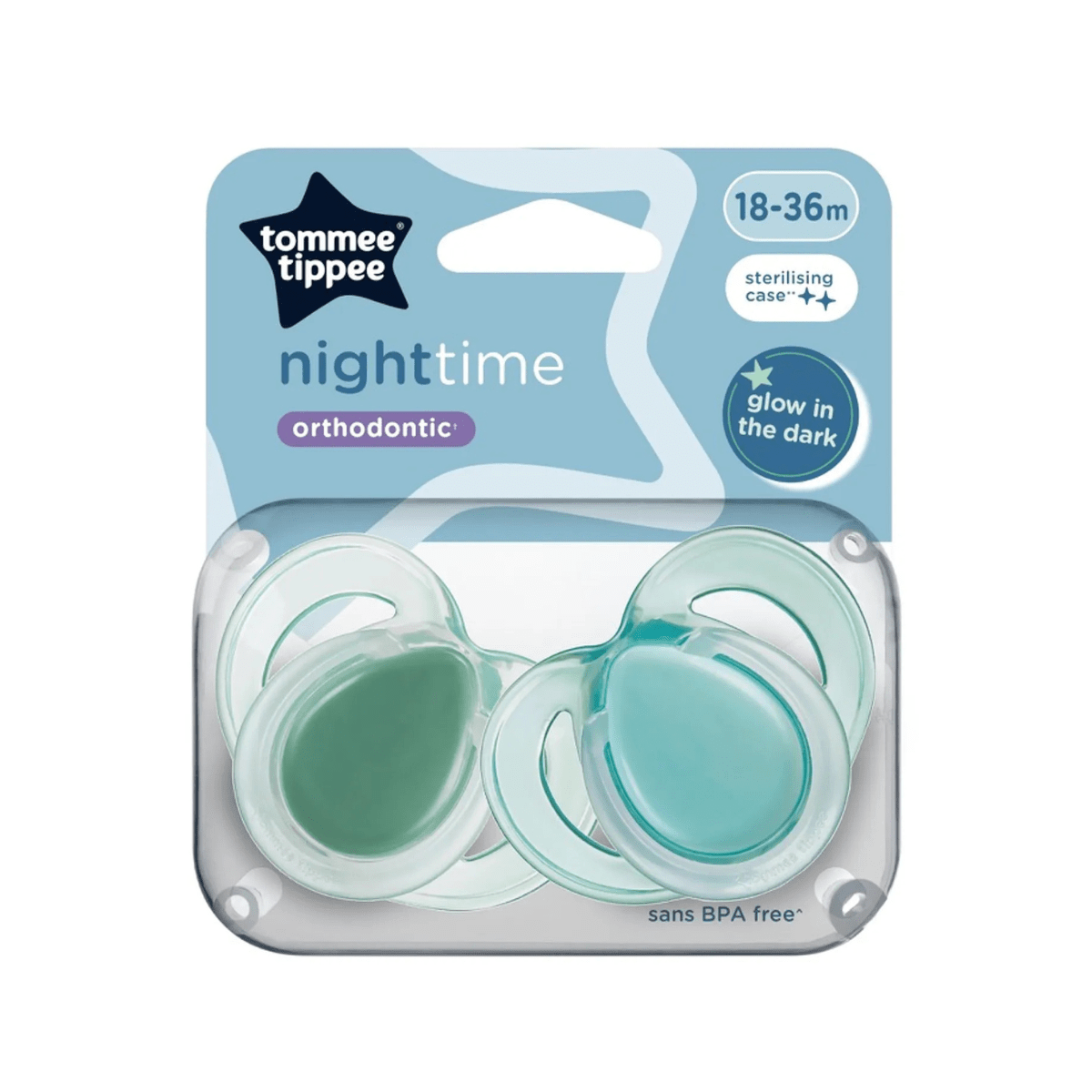 Tommee Tippee Night Time Soother 6-18M - 433661 main image 1