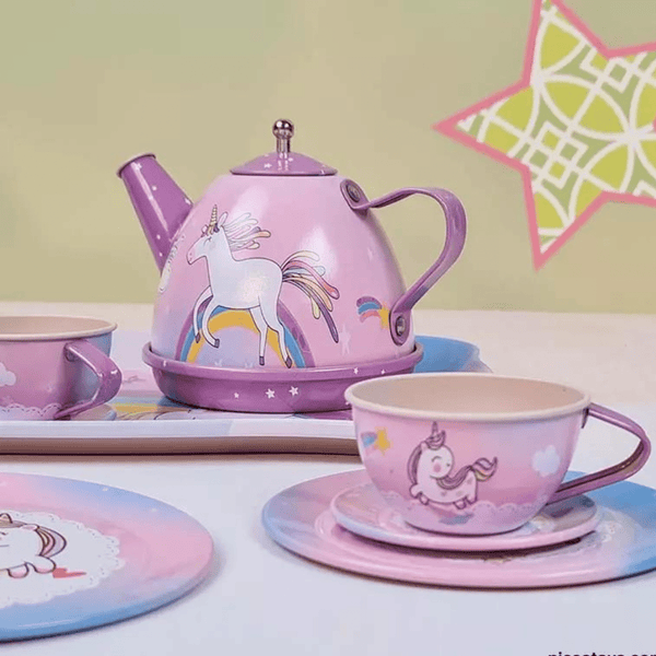 Unicorn Pretend Party Tea Teapot Set (3+) - Nesh Kids Store