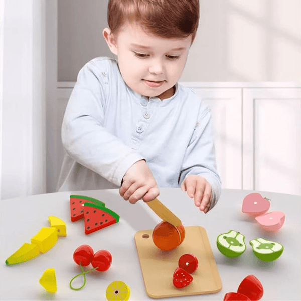 Wooden Magnetic Cutting Fruits and Berries Toy Set for Kids - Nesh Kids Store