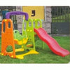 3 in 1 Children Playground with Swing Chair, Slide, Basketball Hoop - Green Panel - Nesh Kids Store