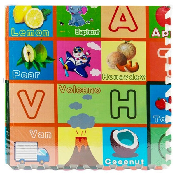 4ft x 4ft Childrens Play Mat / Eva Foam Mattress - Alphabet & Numbers - Nesh Kids Store