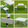 Aluminum Folding Camping Table (with 4 seats) - Nesh Kids Store