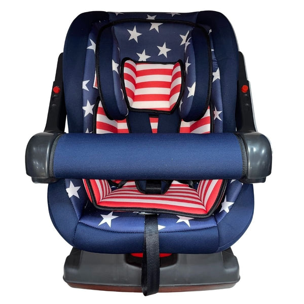 Baby Car Seat - Stage 0/1/2 - Red Blue White Print - Nesh Kids Store