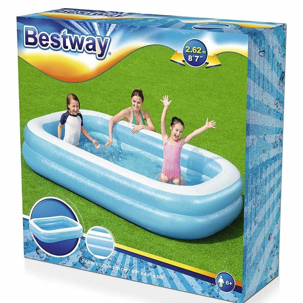 Bestway Family Rectangular Inflatable Pool (54006) - Nesh Kids Store