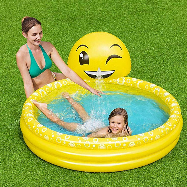 Bestway Summer Smiles Spray Pool - 65 x 57 x 27 Inches - Nesh Kids Store