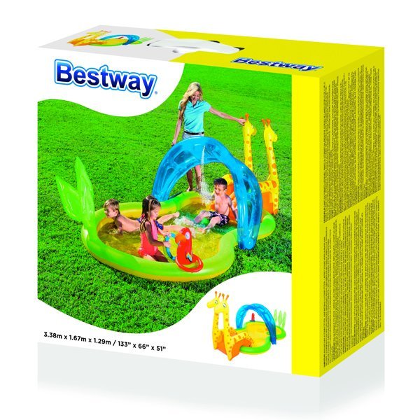 Bestway Zoo Pool Play Center (3.38m x 1.67m x 1.29m) - Nesh Kids Store