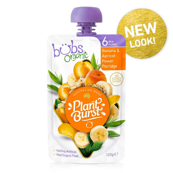Bubs® Organic Banana and Apricot Power Porridge - Nesh Kids Store