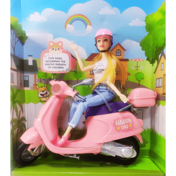 Doll with Scooter Summer Outing Set (3+) - Nesh Kids Store
