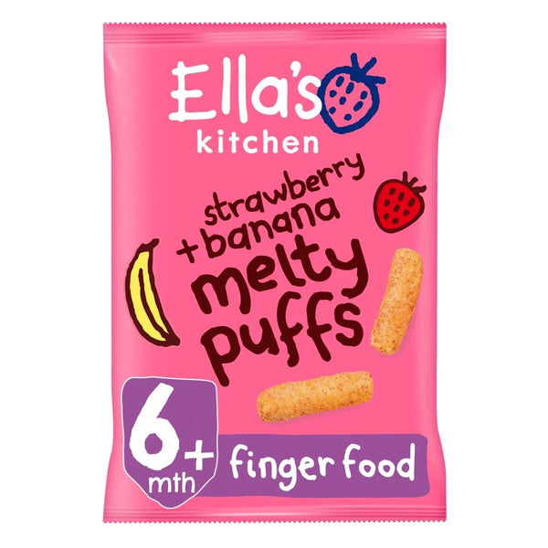 Ella's Kitchen Strawberry and Banana Melty Puffs - Nesh Kids Store
