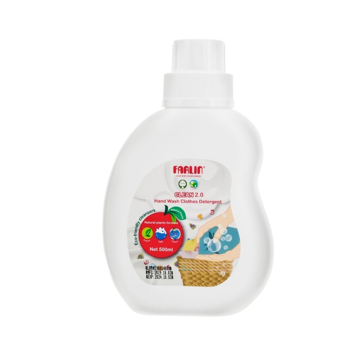 Farlin Hand Wash Clothes Detergent 500ml Nesh Kids Store