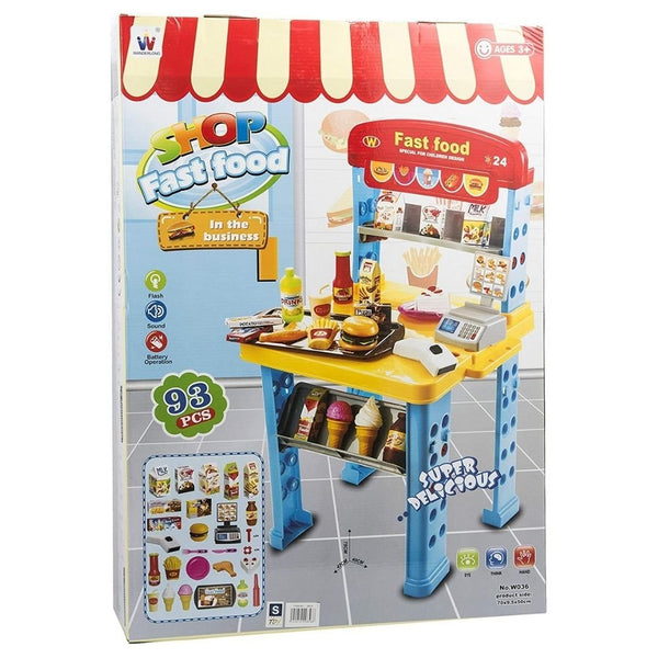 Fast Food Shop Play Set (W036) - Nesh Kids Store